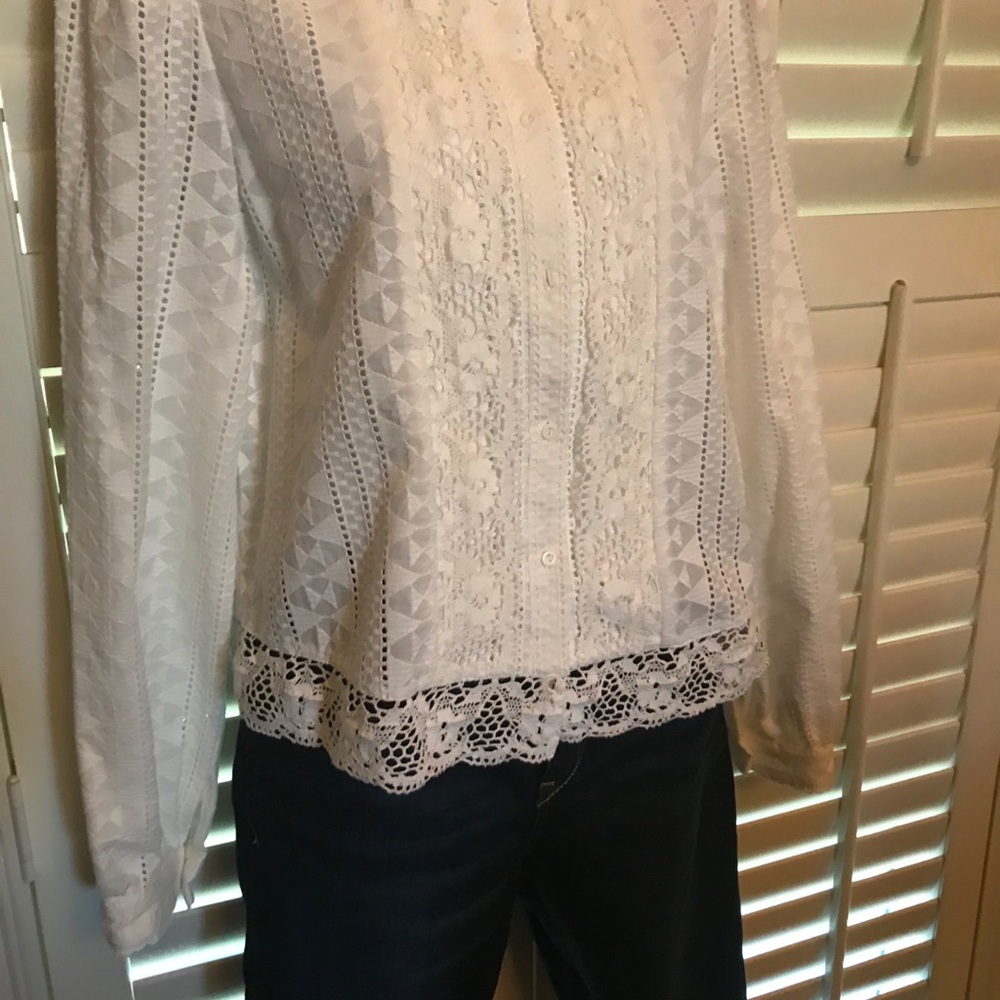 A Loves A 100% Cotton White Blouse- New With Tags